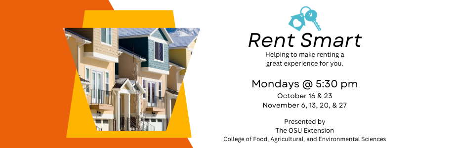 "Rent Smart" Program, Mondays at 5:30 pm in October & November